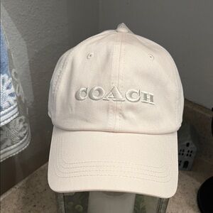 Coach Cream Baseball Cap